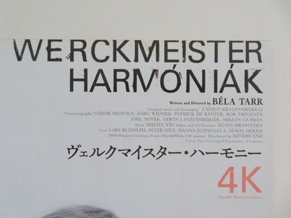 Werckmeister Harmonies 4k Japanese Chirashi (B5) Poster Rudolph R2022