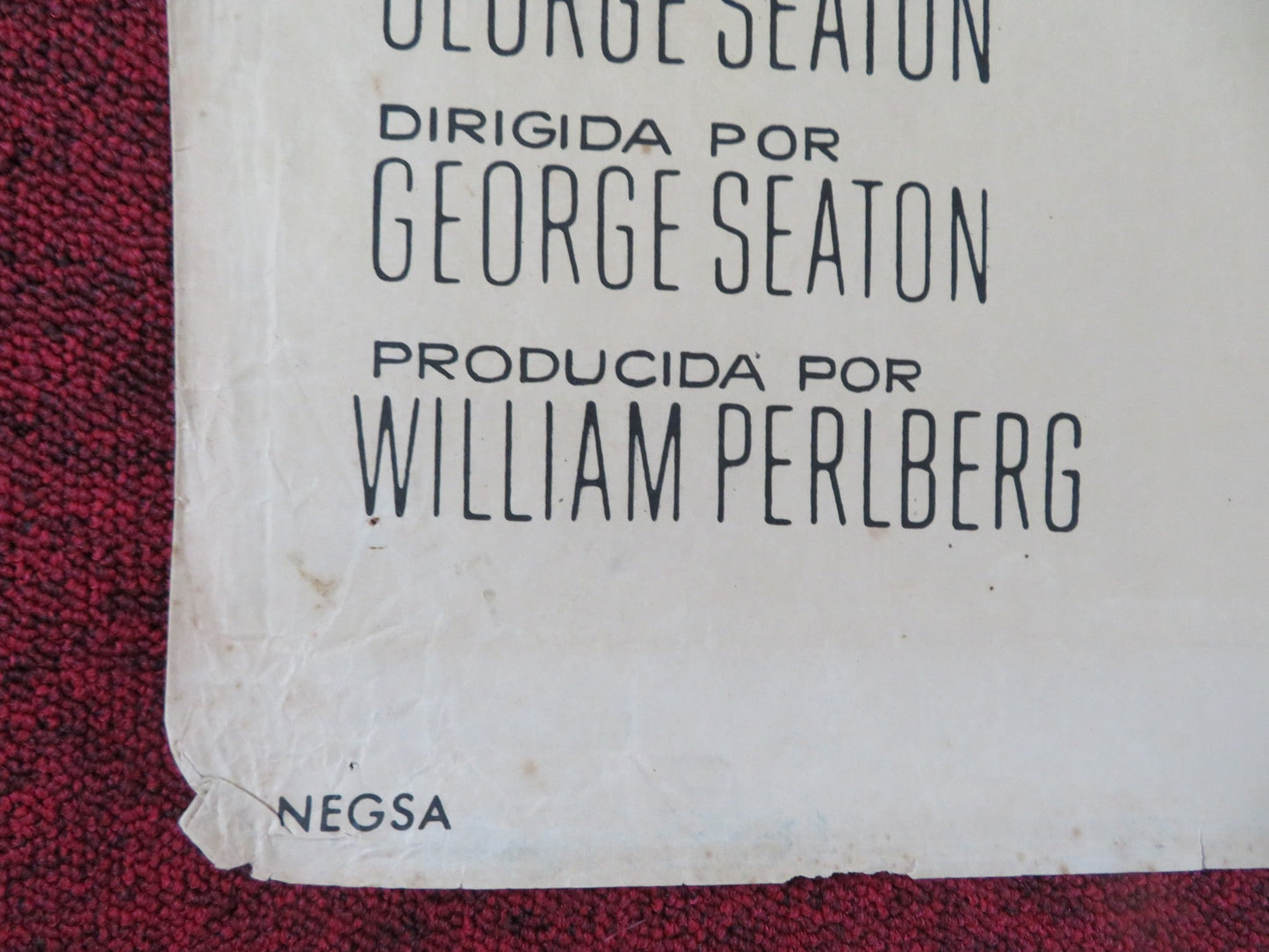 36 HOURS SPANISH POSTER JAMES GARNER EVA MARIE SAINT ROD TAYLOR 1965 - Rendezvous Cinema