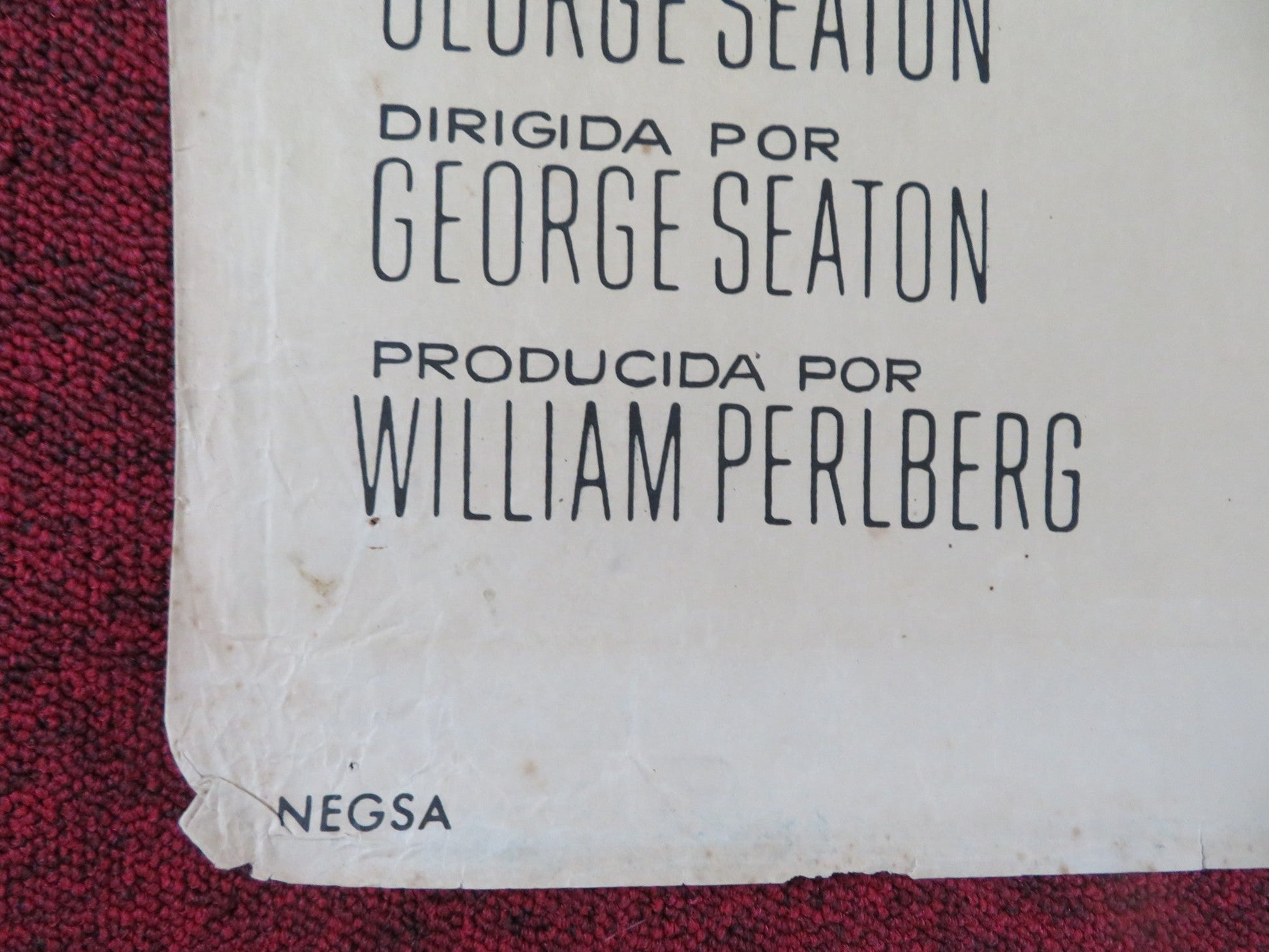 36 HOURS SPANISH POSTER JAMES GARNER EVA MARIE SAINT ROD TAYLOR 1965 - Rendezvous Cinema