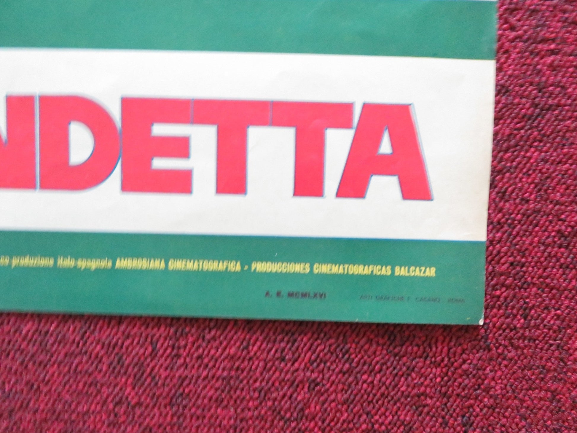 4 DOLLARS OF REVENGE - B ITALIAN FOTOBUSTA POSTER ROBERT WOODS DANA GHIA 1966 Rendezvous Cinema Movie posters