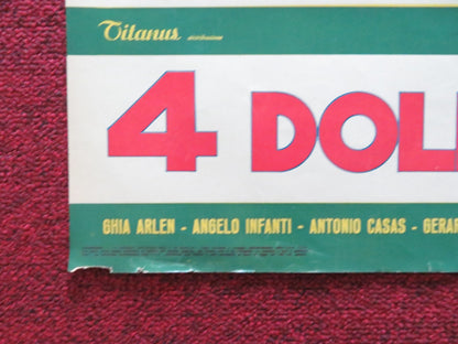 4 DOLLARS OF REVENGE - B ITALIAN FOTOBUSTA POSTER ROBERT WOODS DANA GHIA 1966 Rendezvous Cinema Movie posters