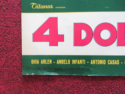 4 DOLLARS OF REVENGE - D ITALIAN FOTOBUSTA POSTER ROBERT WOODS DANA GHIA 1966 Rendezvous Cinema Movie posters