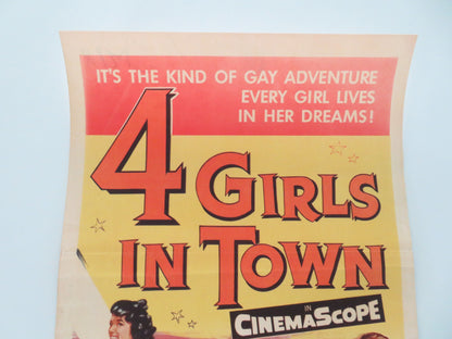 4 Girls in Town US Insert Poster George Nader Julie Adams 1956 Movie posters