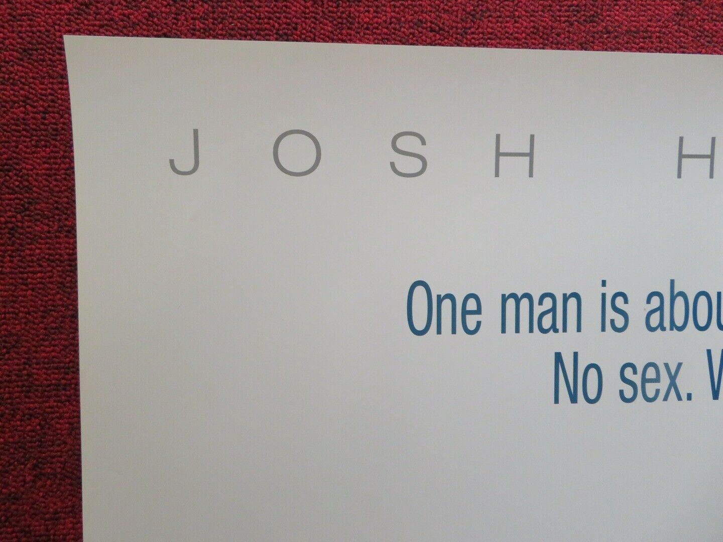 40 DAYS AND 40 NIGHTS US ONE SHEET ROLLED POSTER JOSH HARTNETT 2002 - Rendezvous Cinema