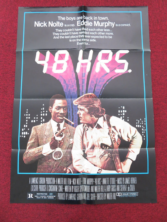 48 Hrs. Lebanese Poster Folded Nick Nolte Eddie Murphy 1982 Movie posters