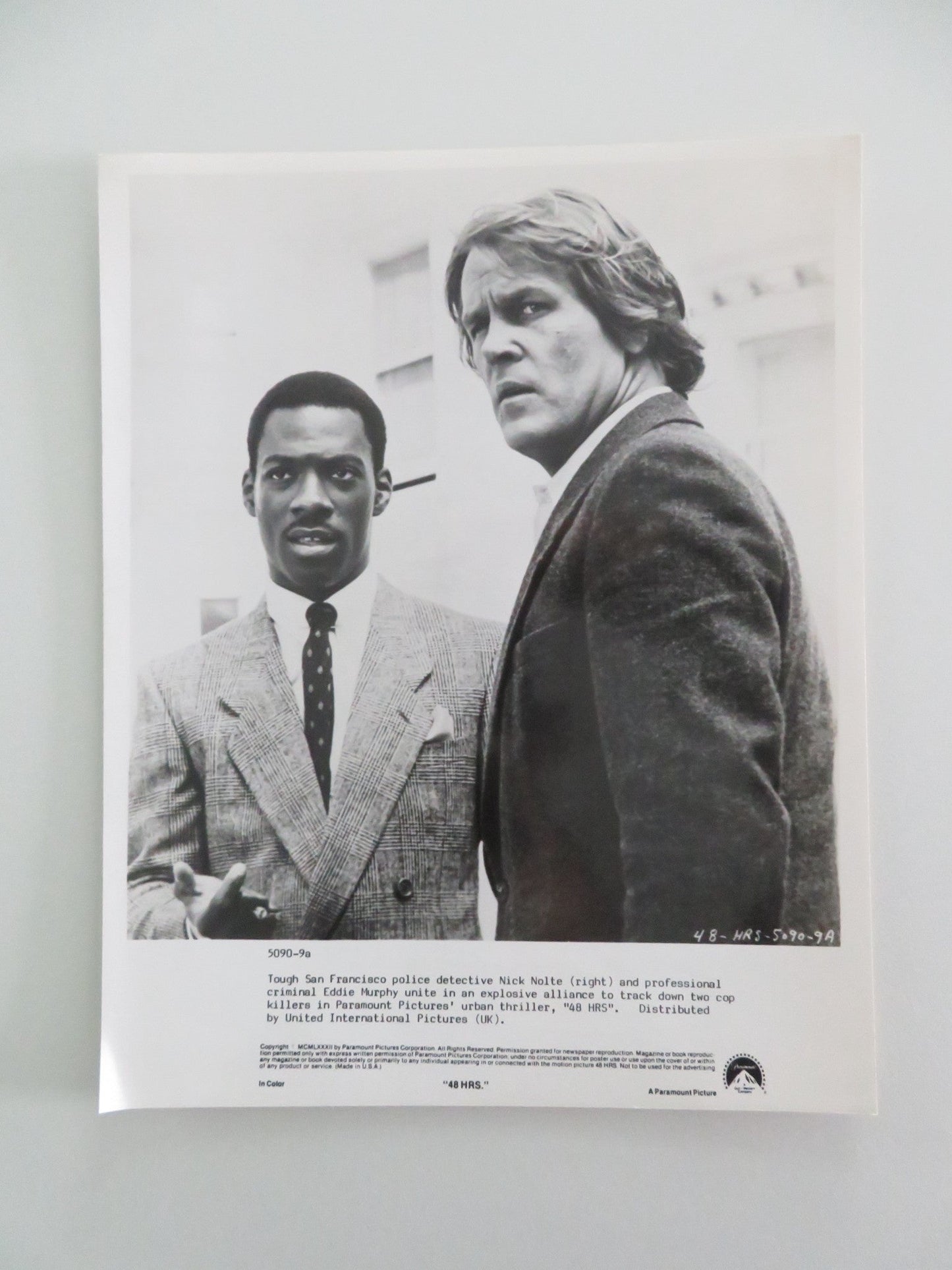 48 HRS. MOVIE STILL PHOTO LOT OF 2 NICK NOLTE EDDIE MURPHY 1982 Movie posters