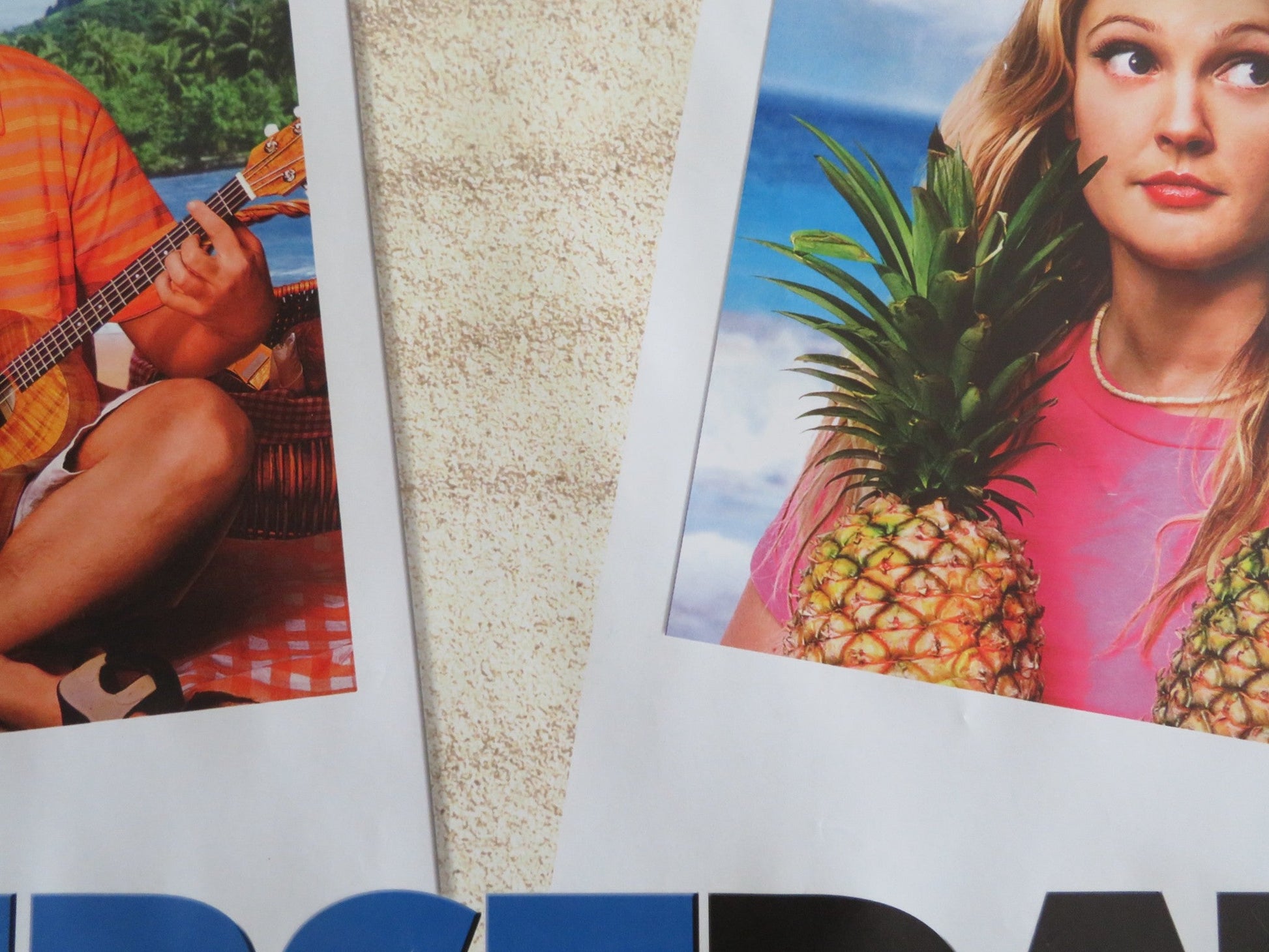 50 FIRST DATES UK QUAD ROLLED POSTER ADAM SANDLER DREW BARRYMORE 2004 Rendezvous Cinema Movie posters