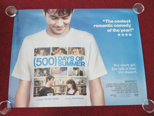 500 Days of Summer - A UK Quad Rolled Poster Joseph Gordon-Levitt 2009 Movie posters