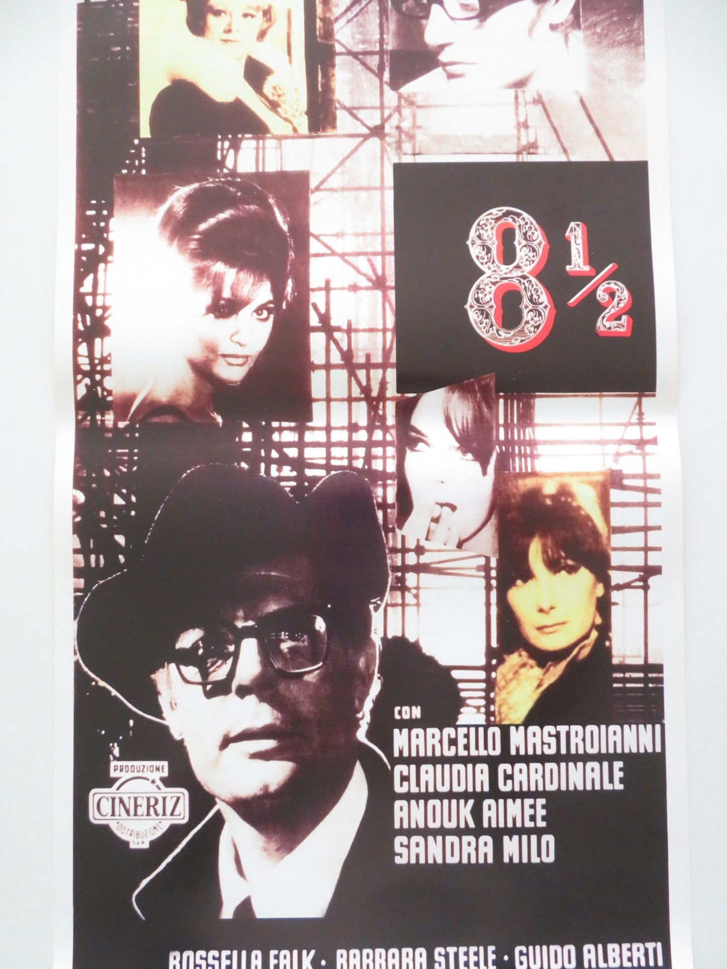 8 1/2 ITALIAN LOCANDINA POSTER MARCELLO MASTROIANNI CLAUDIA CARDINALE Movie posters