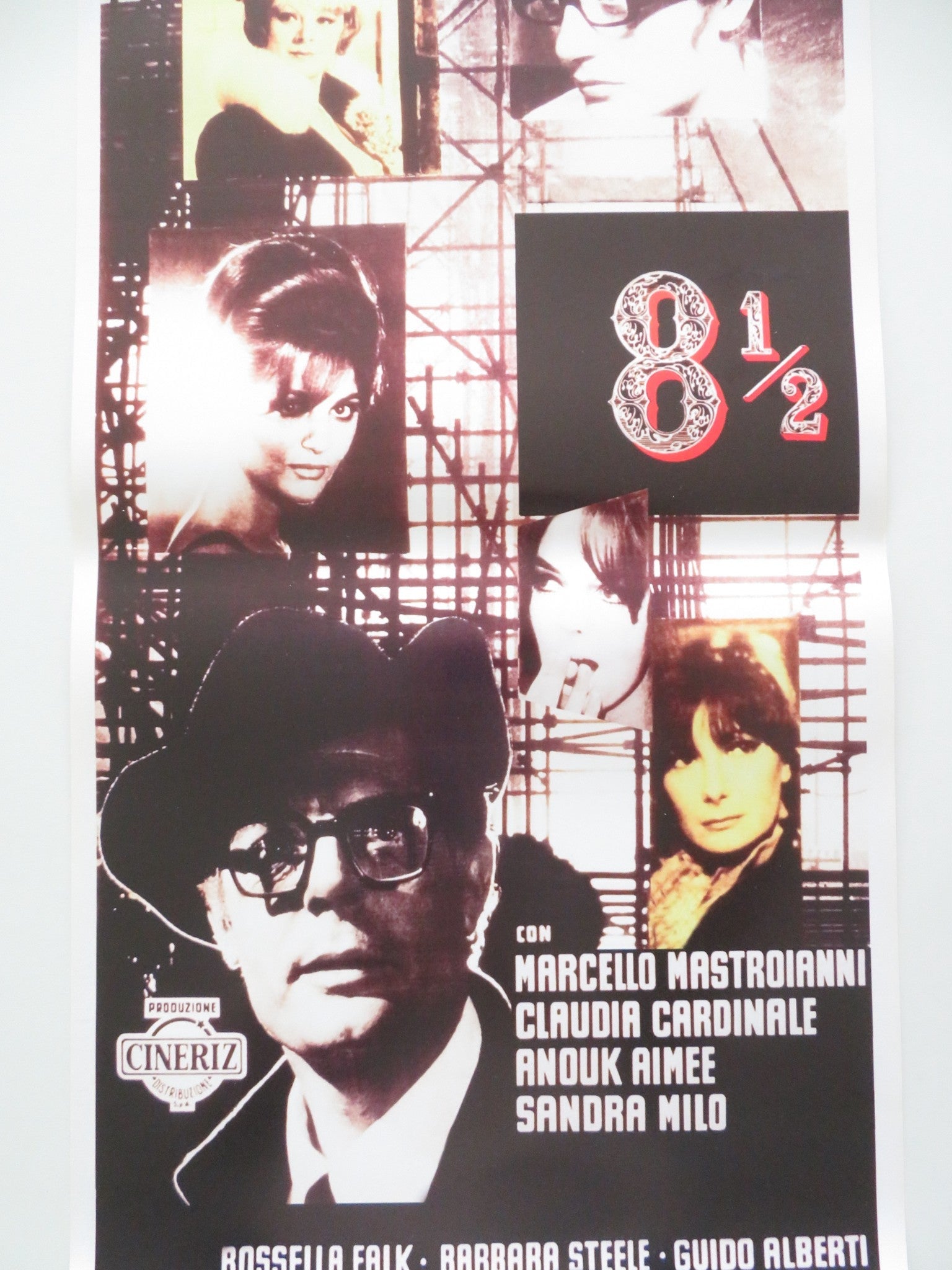 8 1/2 ITALIAN LOCANDINA POSTER MARCELLO MASTROIANNI CLAUDIA CARDINALE Movie posters