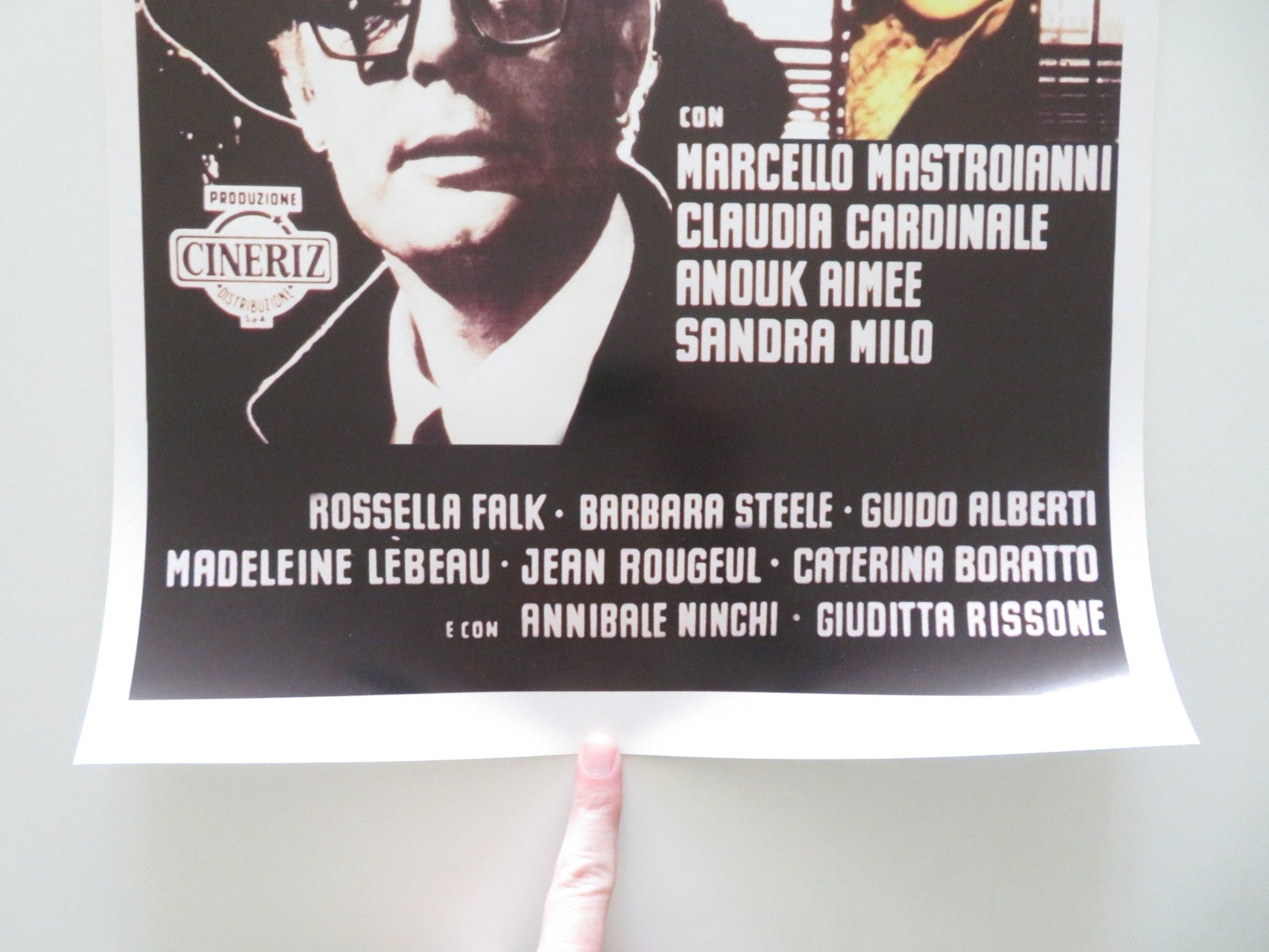 8 1/2 ITALIAN LOCANDINA POSTER MARCELLO MASTROIANNI CLAUDIA CARDINALE Movie posters