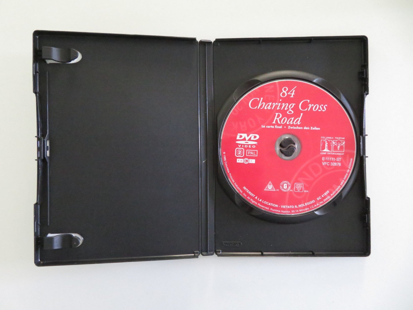 84 CHARING CROSS ROAD (DVD) ANNE BANCROFT ANTHONY HOPKINS 1987 REGION 2 Movie posters