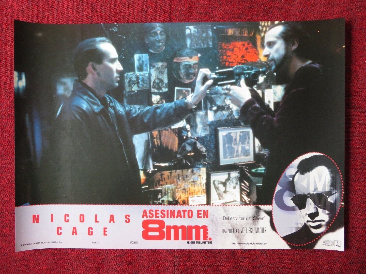 8MM - A ITALIAN FOTOBUSTA POSTER NICOLAS CAGE JOAQUIN PHOENIX 1999 ...
