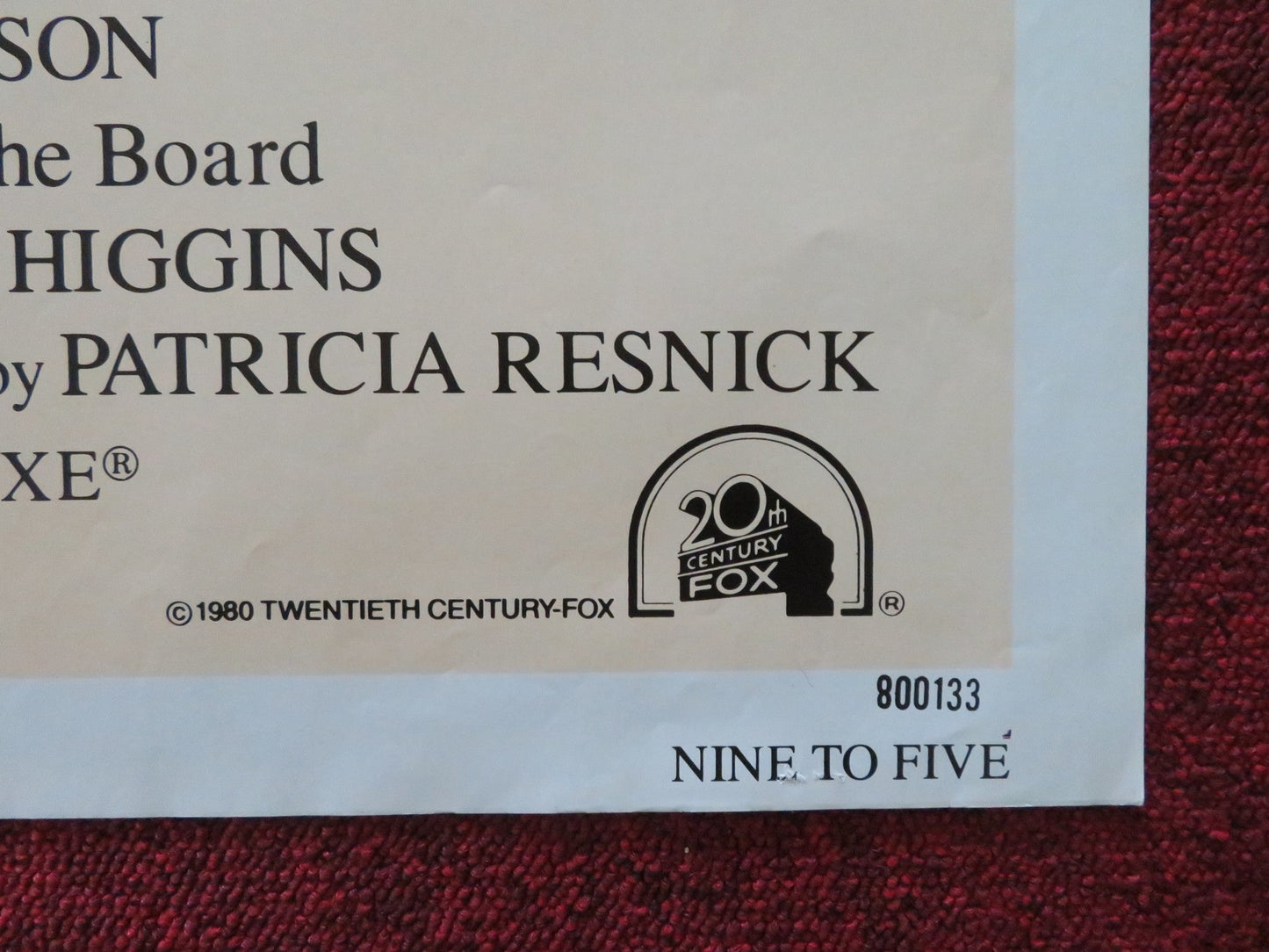 9 TO 5 FOLDED US ONE SHEET POSTER DOLLY PARTON JANE FONDA LILY TOMLIN 1980 Movie posters