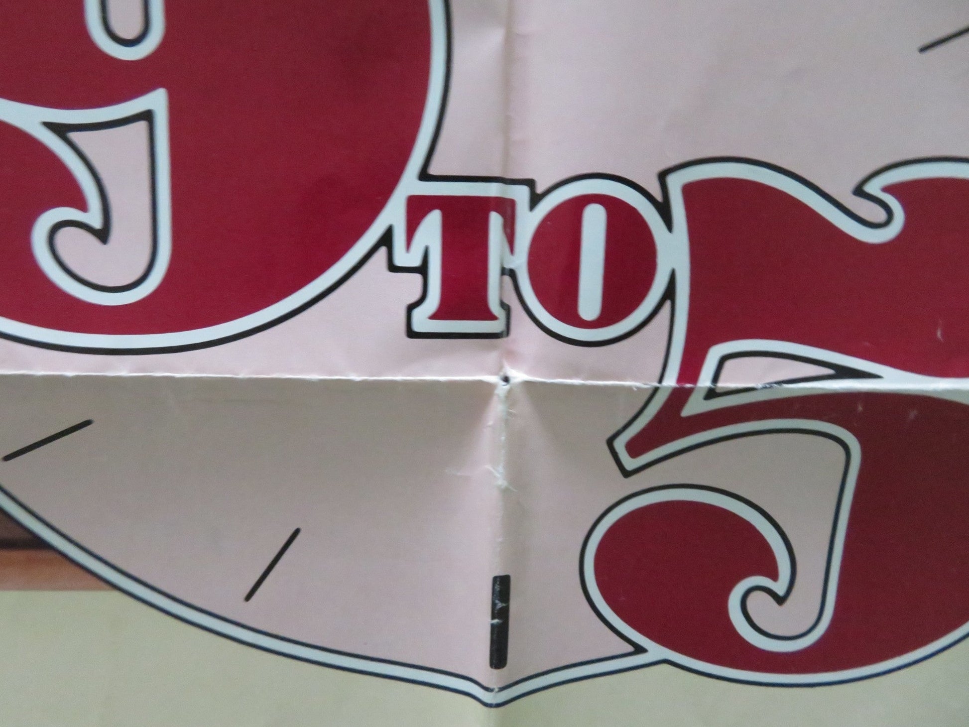 9 TO 5 FOLDED US ONE SHEET POSTER DOLLY PARTON JANE FONDA LILY TOMLIN 1980 Movie posters