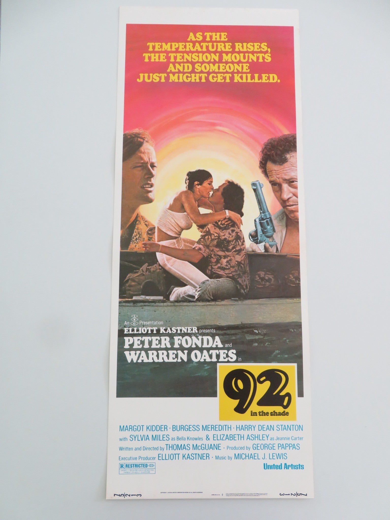 92 IN THE SHADE US INSERT POSTER PETER FONDA WARREN OATES 1975 Movie posters