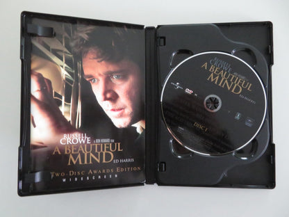 A BEAUTIFUL MIND - TWO DISC AWARDS EDITION WIDESCREEN (DVD) CROWE 2001 REGION 1 Movie posters