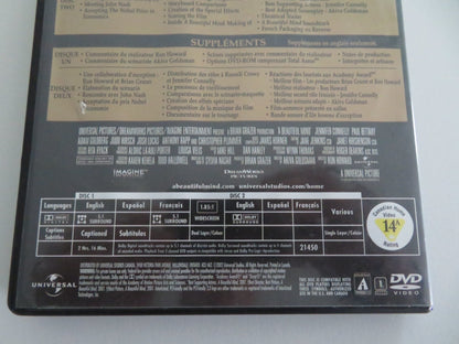 A BEAUTIFUL MIND - TWO DISC AWARDS EDITION WIDESCREEN (DVD) CROWE 2001 REGION 1 Movie posters