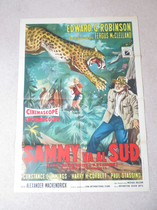 A BOY TEN FEET TALL ITALIAN 2 FOGLIO POSTER EDWARD G. ROBINSON F. MCCLELLAND '63 - Rendezvous Cinema