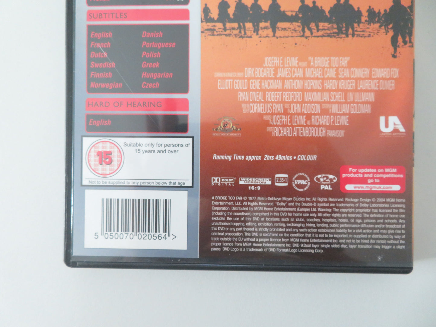 A Bridge Too Far Special Edition (DVD) Sean Connery Michael Caine 1977 Region 2 Movie posters