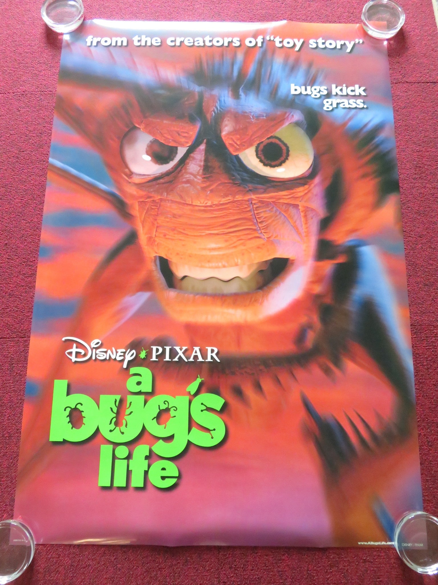 A BUGS LIFE US ONE SHEET ROLLED POSTER DAVE FOLEY KEVIN SPACEY 1998 Rendezvous Cinema Movie posters