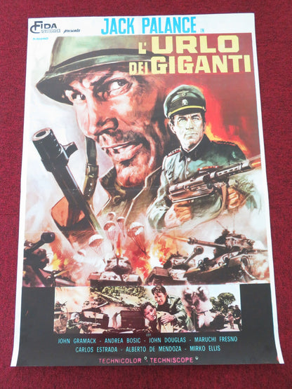 A BULLET FOR ROMMEL ITALIAN FOGLIO POSTER JACK PALANCE ANDREA BOSIC 1969 Movie posters