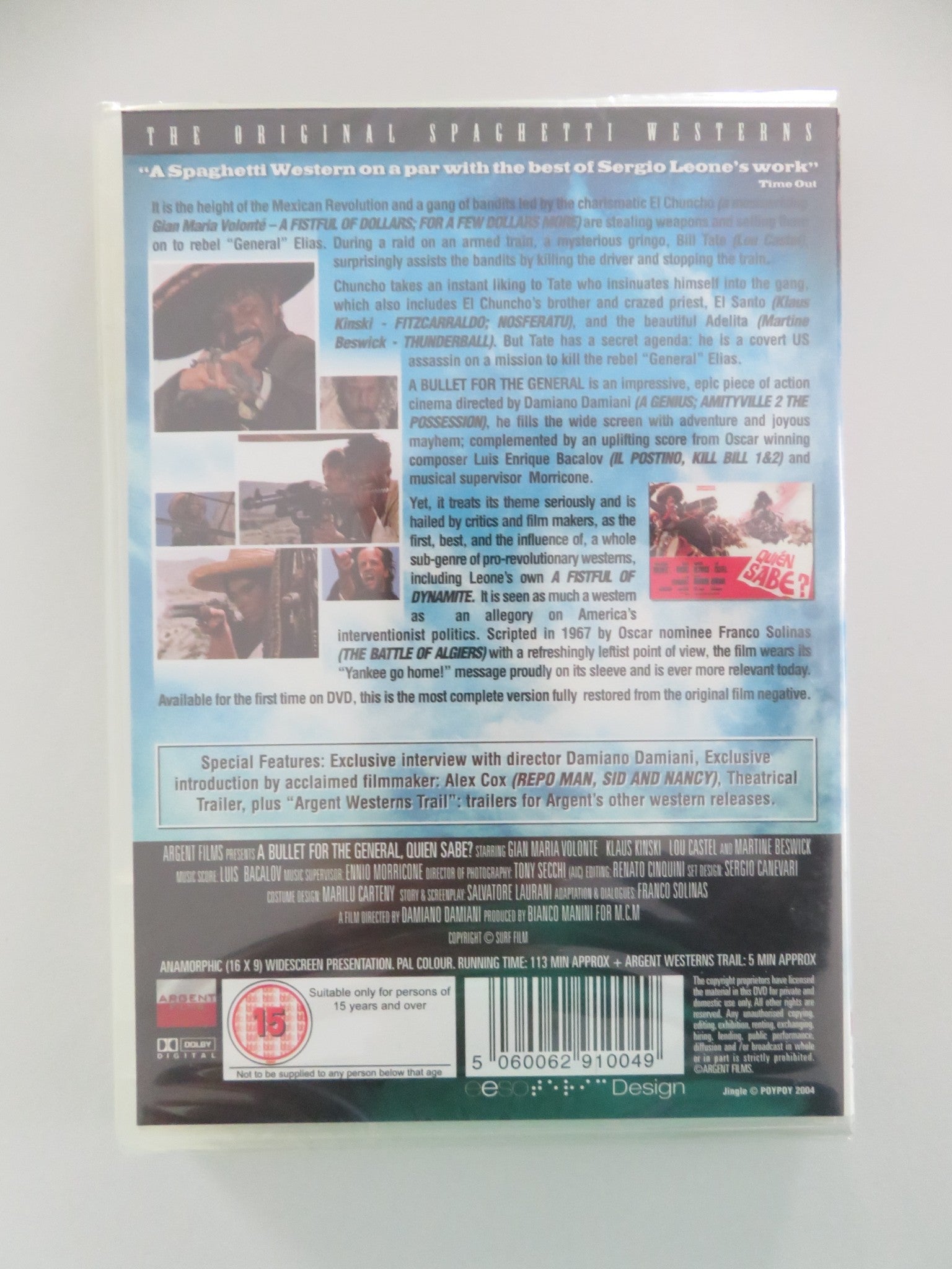 A BULLET FOR THE GENERAL (DVD) KLAUS KINSKI GIAN MARIA VOLONTE 1967 REGION 2 Movie posters