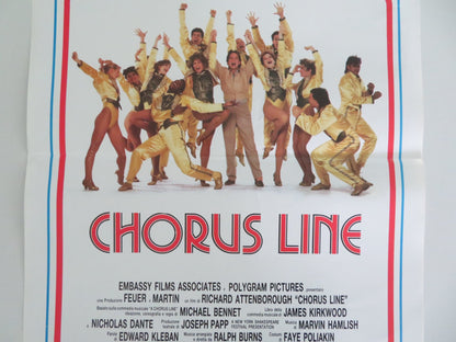 A CHORUS LINE ITALIAN LOCANDINA POSTER MICHAEL DOUGLAS YAMIL BORGES 1985 Movie posters