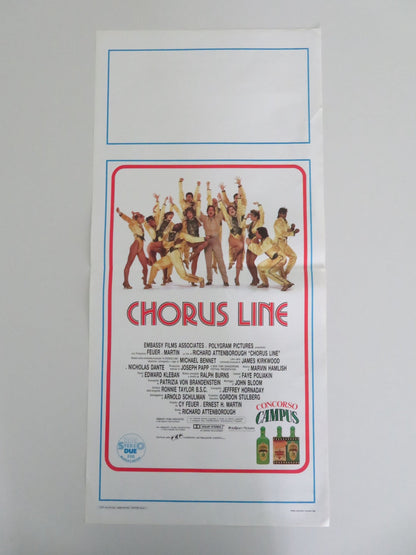 A CHORUS LINE ITALIAN LOCANDINA POSTER MICHAEL DOUGLAS YAMIL BORGES 1985 Movie posters