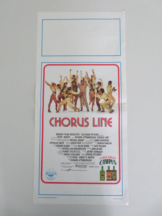 A CHORUS LINE ITALIAN LOCANDINA POSTER MICHAEL DOUGLAS YAMIL BORGES 1985 Movie posters