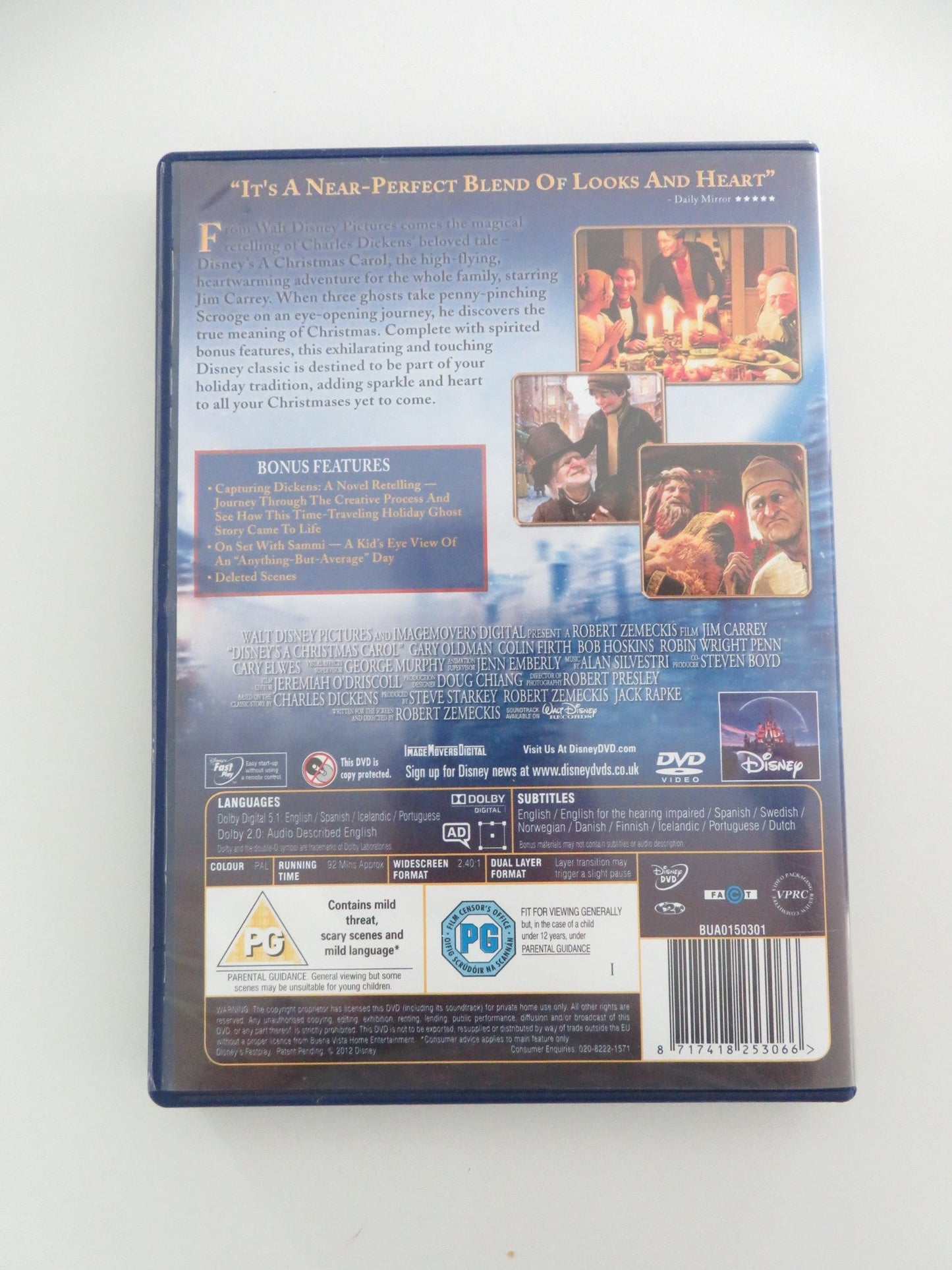 A CHRISTMAS CAROL (DVD) DISNEY JIM CARREY GARY OLDMAN 2009 REGION 2 Movie posters