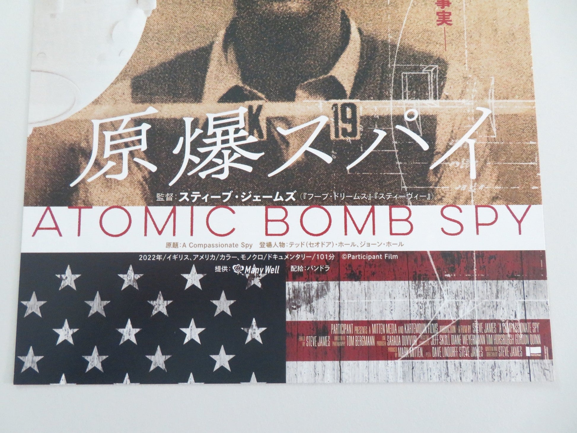 A Compassionate Spy Japanese Chirashi (B5) Poster Joan Hall Ted Hall 2022 Movie posters