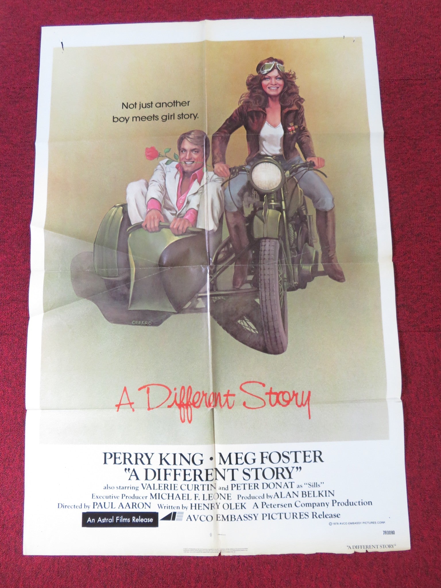A DIFFERENT STORY FOLDED US ONE SHEET POSTER PERRY KING MEG FOSTER 1978 - Rendezvous Cinema