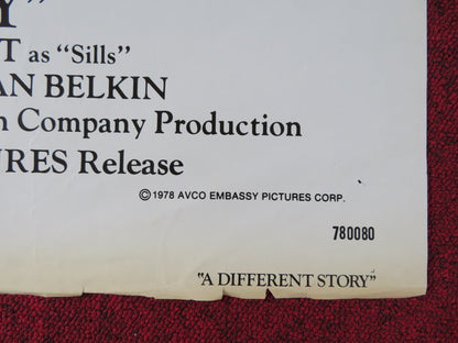 A DIFFERENT STORY FOLDED US ONE SHEET POSTER PERRY KING MEG FOSTER 1978 - Rendezvous Cinema