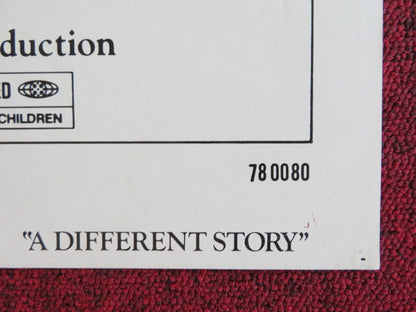 A DIFFERENT STORY - STYLE B FOLDED US ONE SHEET POSTER PERRY KING M. FOSTER 1978 - Rendezvous Cinema