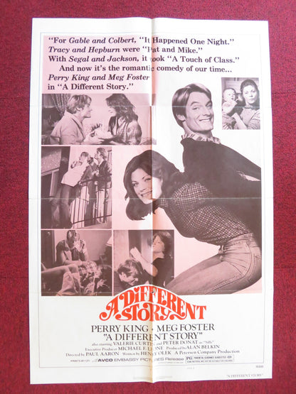 A DIFFERENT STORY - STYLE B FOLDED US ONE SHEET POSTER PERRY KING M. FOSTER 1978 - Rendezvous Cinema