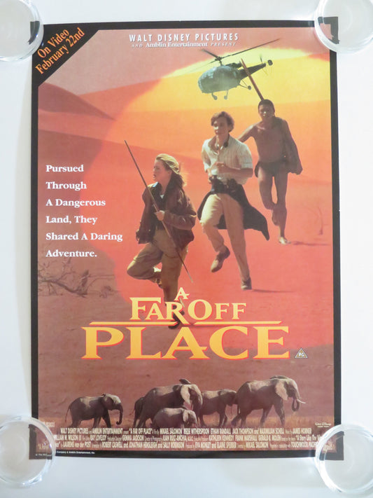 A Far Off Place VHS Video Poster Disney Reese Witherspoon Embry 1993 Movie posters