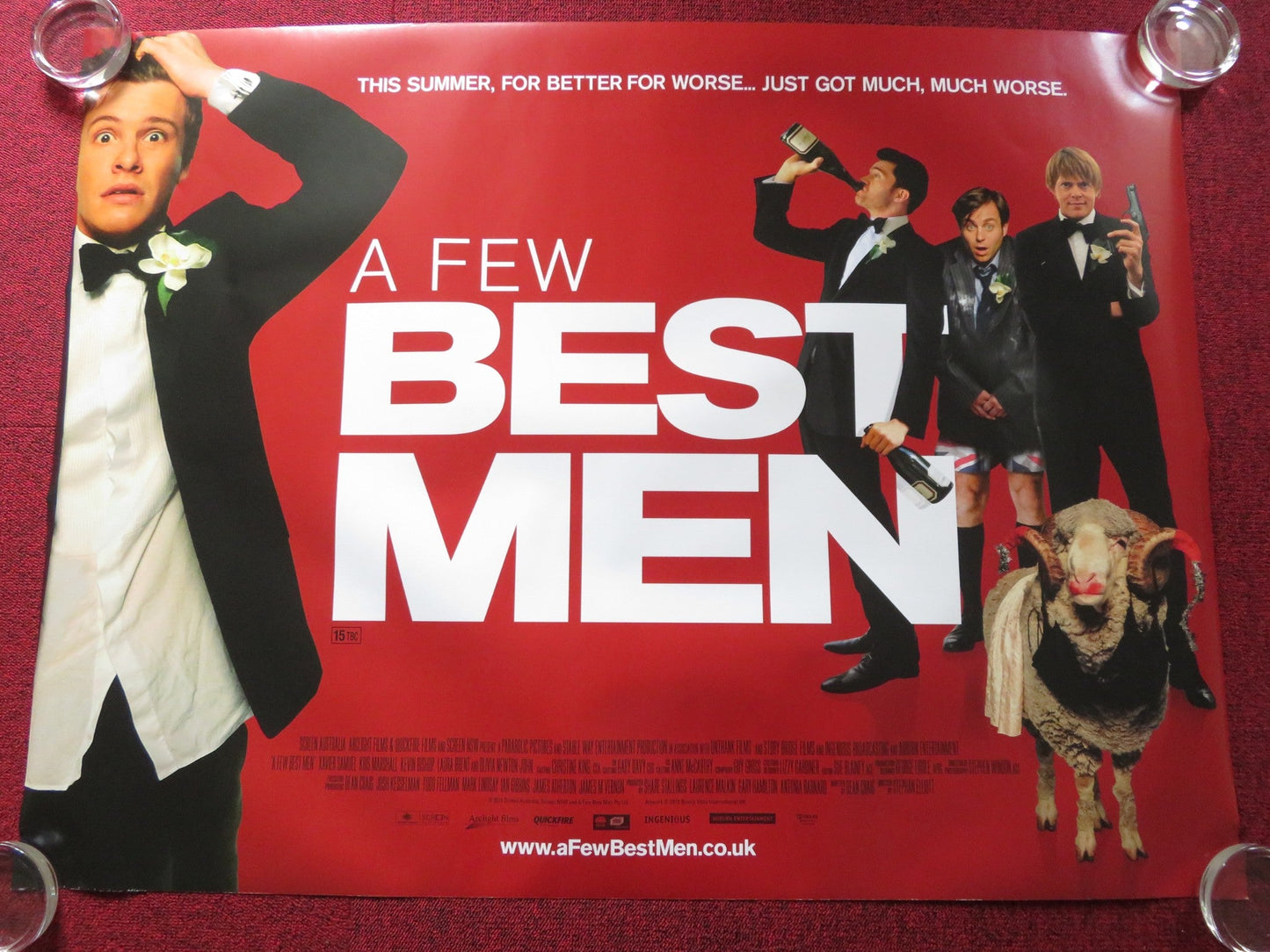 A FEW BEST MEN UK QUAD ROLLED POSTER XAVIER SAMUEL KRIS MARSHALL 2011 Rendezvous Cinema Movie posters