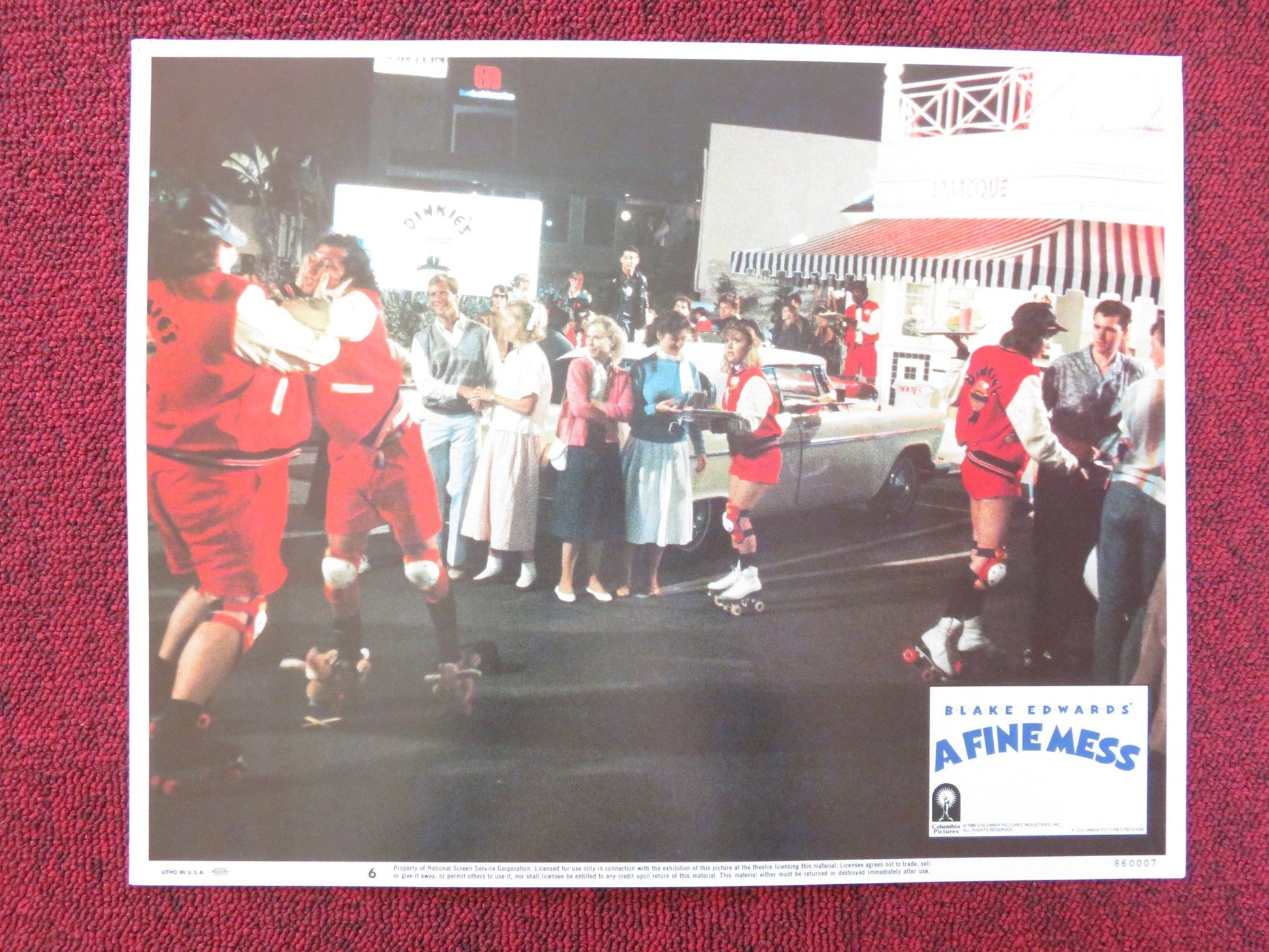 A FINE MESS US LOBBY CARD FULL SET TED DANSON HOWIE MANDEL 1986 Rendezvous Cinema Movie posters