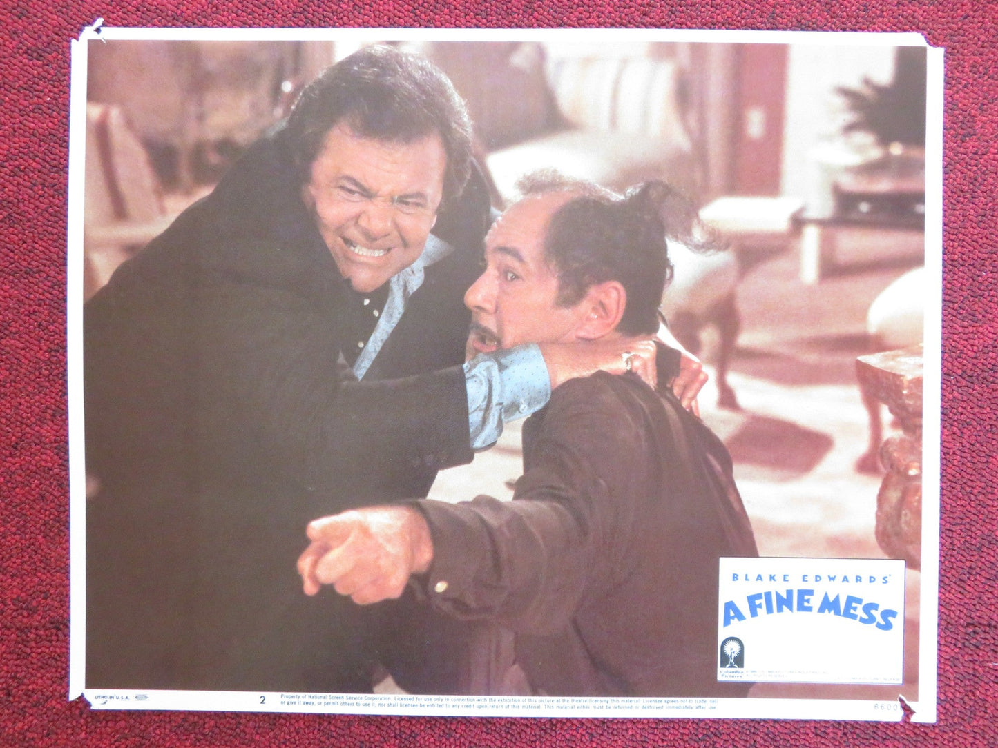 A FINE MESS US LOBBY CARD FULL SET TED DANSON HOWIE MANDEL 1986 Rendezvous Cinema Movie posters