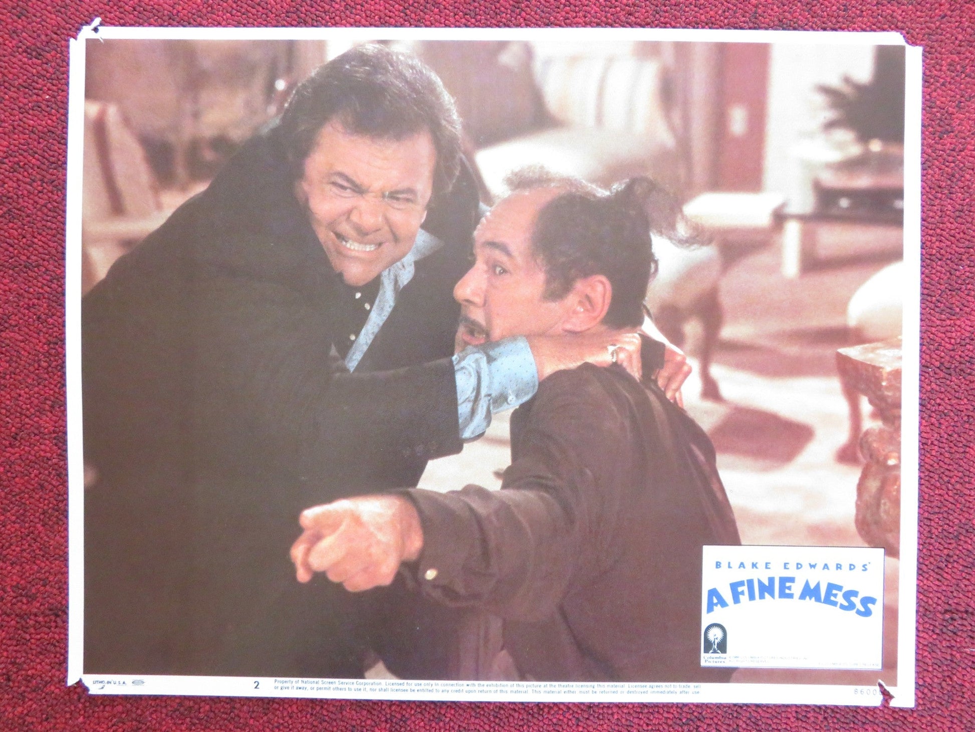 A FINE MESS US LOBBY CARD FULL SET TED DANSON HOWIE MANDEL 1986 Rendezvous Cinema Movie posters