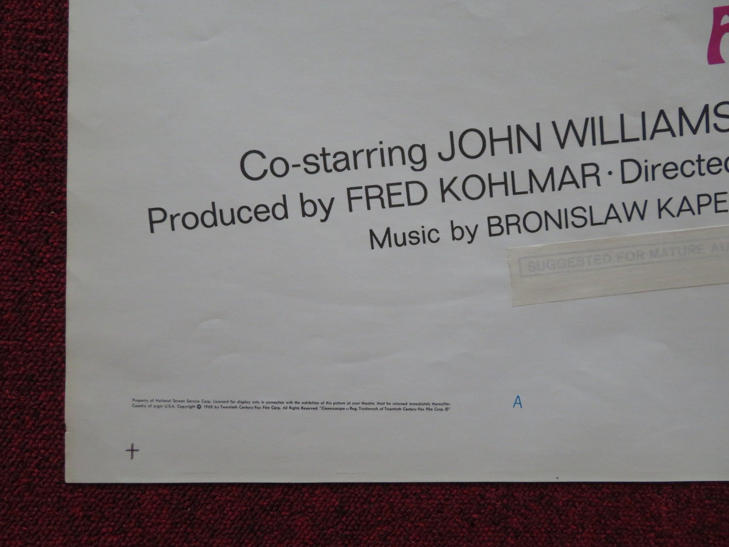 A FLEA IN HER EAR STYLE A FOLDED US ONE SHEET POSTER REX HARRISON R. HARRIS 1968 - Rendezvous Cinema