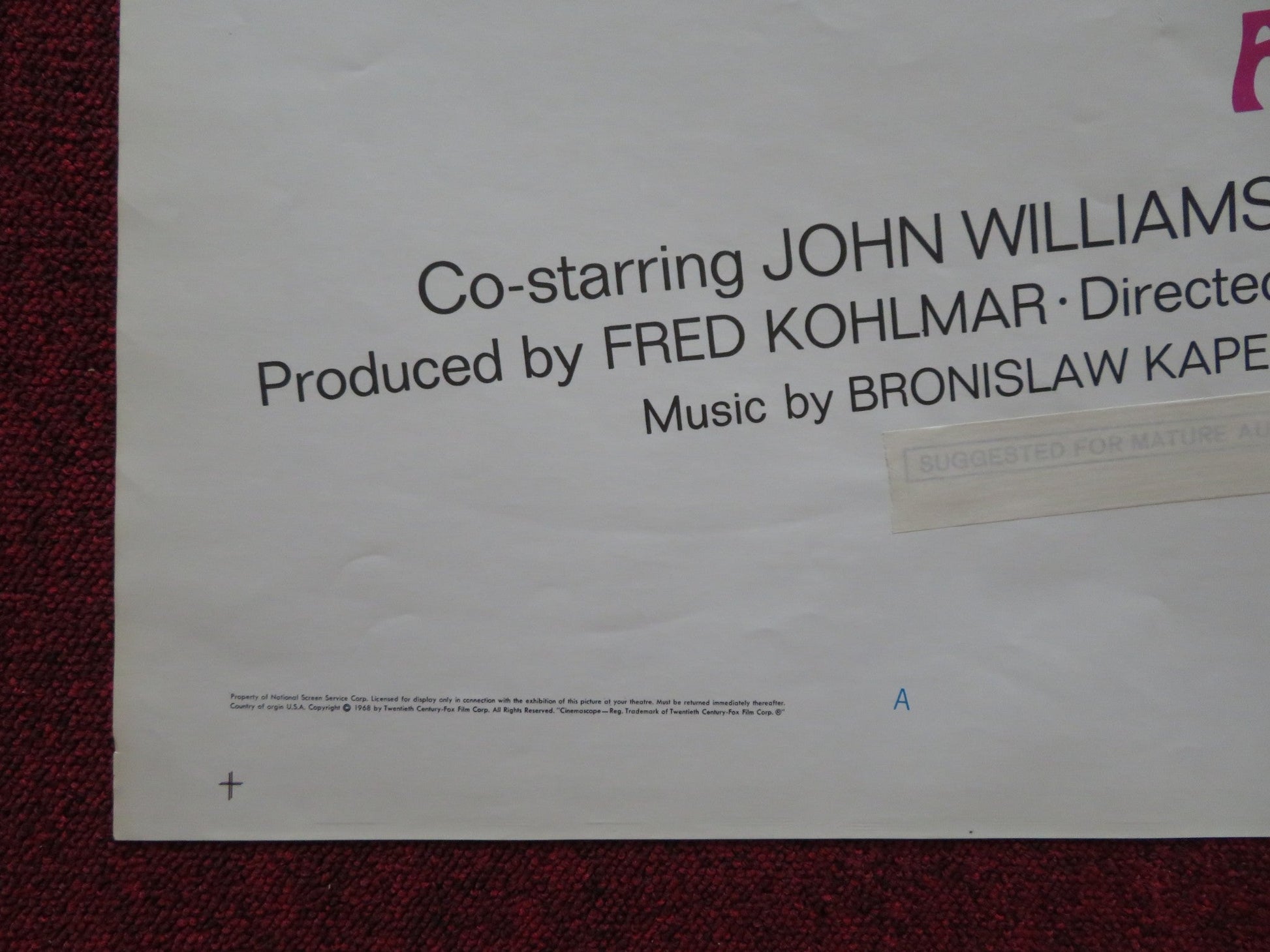 A FLEA IN HER EAR STYLE A FOLDED US ONE SHEET POSTER REX HARRISON R. HARRIS 1968 - Rendezvous Cinema