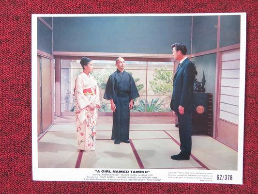 A GIRL NAMED TAMIKO - B LOBBY CARD LAURENCE HARVEY FRANCE NUYEN 1962 Rendezvous Cinema Movie posters
