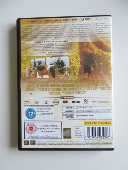 A GOOD YEAR (DVD) RUSSELL CROWE FREDDIE HIGHMORE 2006 REGION 2 Movie posters