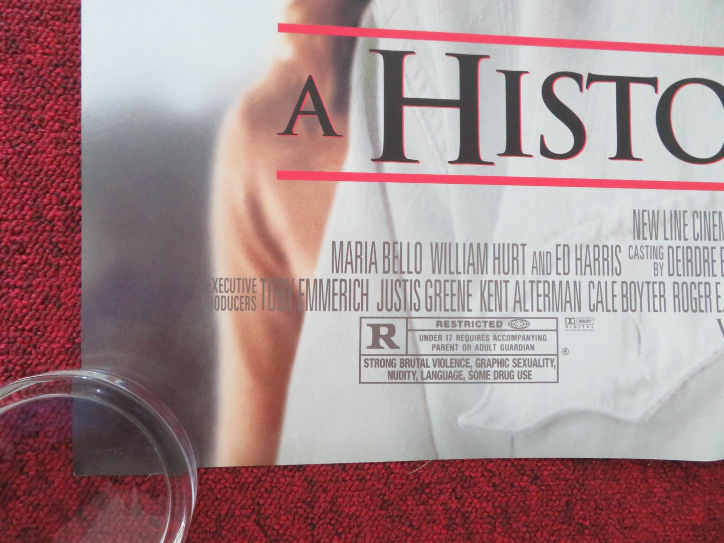 A HISTORY OF VIOLENCE US ONE SHEET ROLLED POSTER VIGGO MORTENSEN M. BELLO 2005 Movie posters