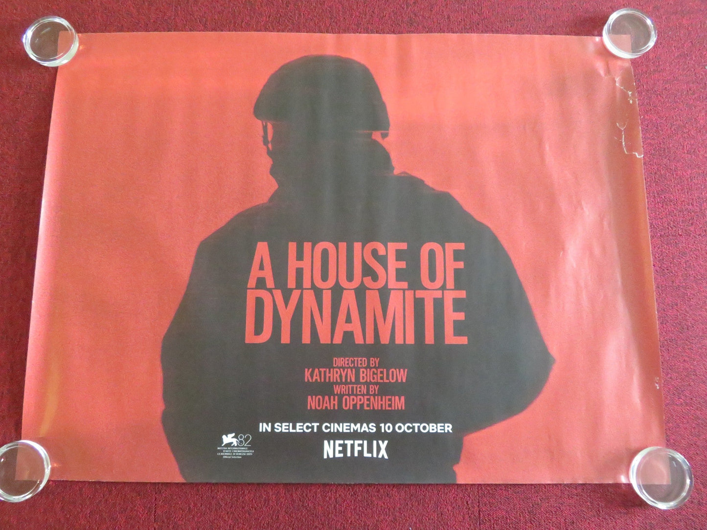 A House Of Dynamite UK QUAD ROLLED POSTER IDRIS ELBA REBECCA FERGUSON 2025 Movie posters