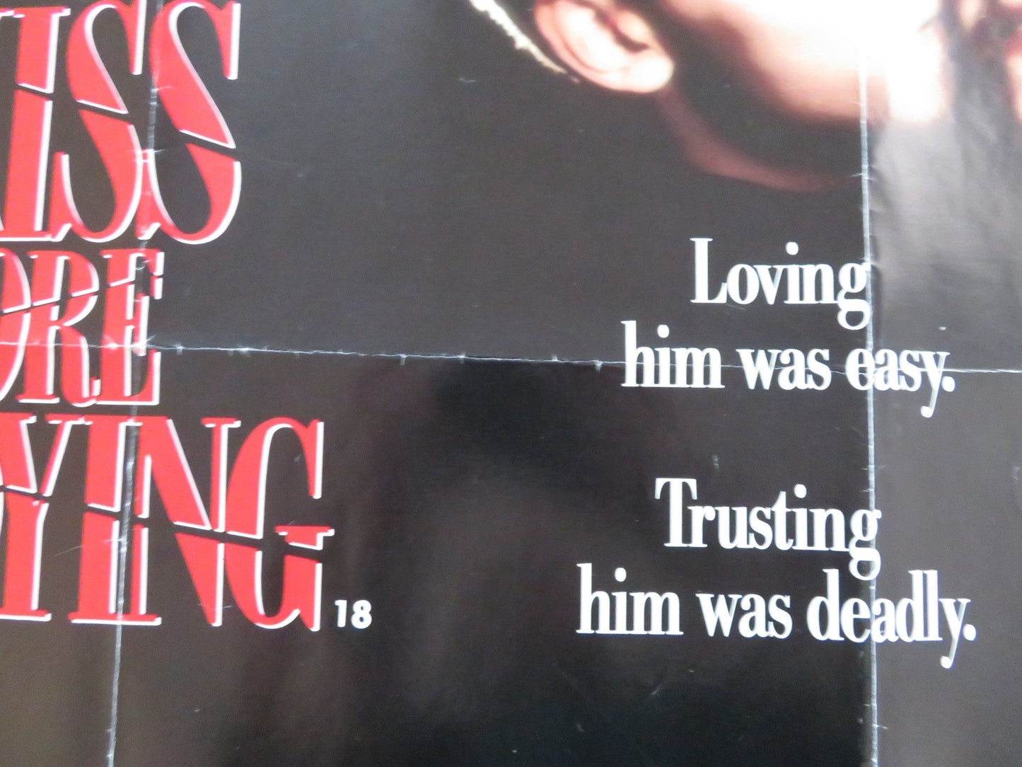 A KISS BEFORE DYING UK QUAD ROLLED POSTER MATT DILLON SEAN YOUNG 1991 Rendezvous Cinema Movie posters