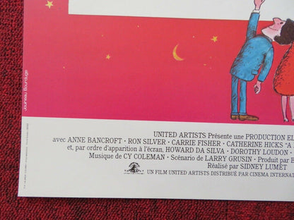 A LA RECHERCHE DE GARBO/ Garbo Talks FRENCH (15"x 21") POSTER ANNE BANCROFT '84 - Rendezvous Cinema