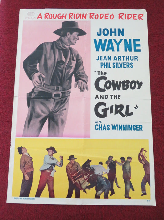 A LADY TAKES A CHANCE IRANIAN POSTER ROLLED JOHN WAYNE PHIL SILVERS 1963 Movie posters